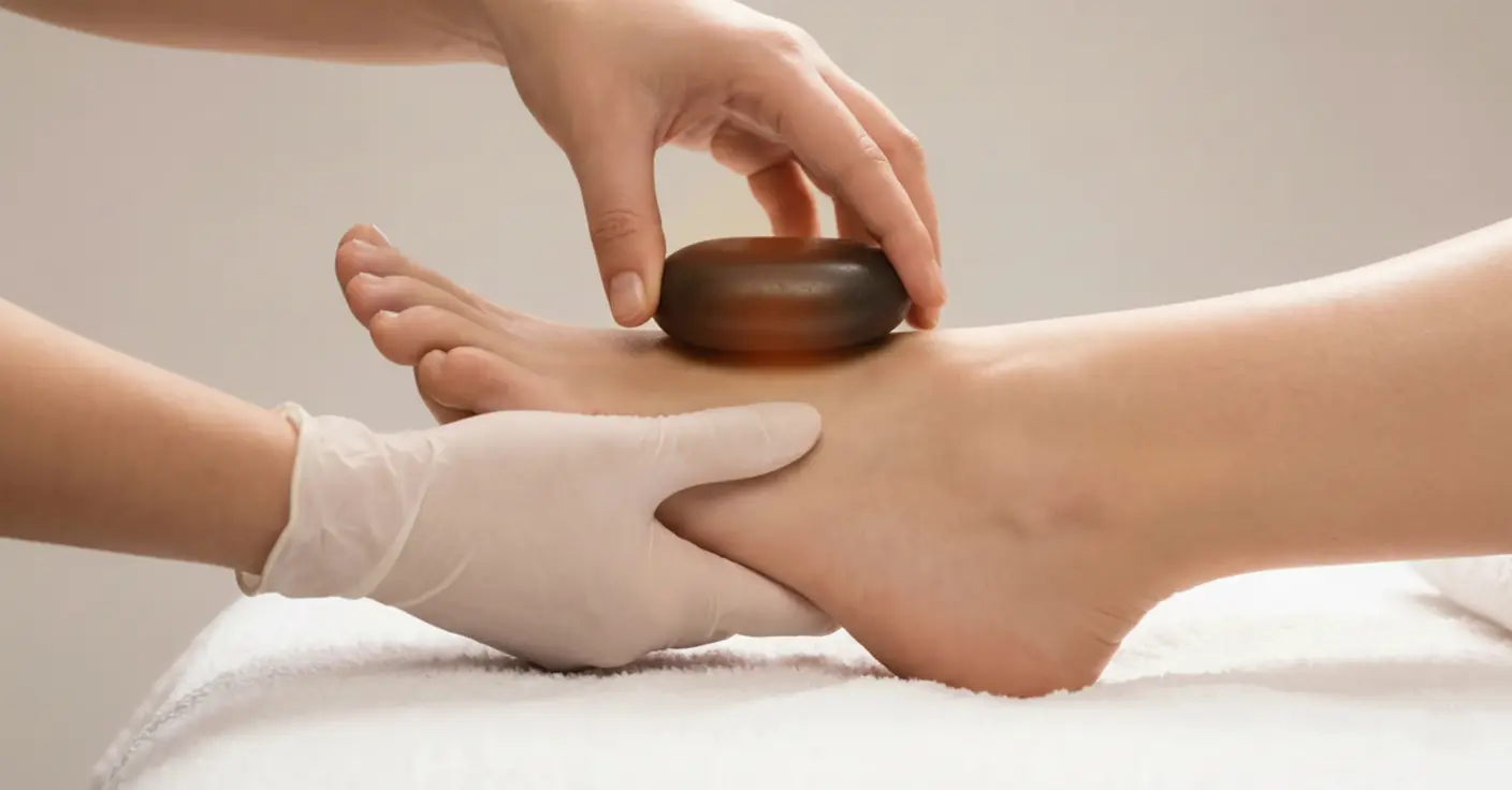 Heated Stone Circulation Pedicure